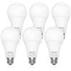 DiCUNO Lampadina a LED E27, 15W equivalente a 100W alogena, Bianco caldo 2700K, 1350LM, CRI 90, Non dimmerabile, Lampadina LED standard base E27 per illuminazione domestica, 6 Pezzi