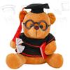 Hpbaggy Orsacchiotto Peluche, Orsetto da Esame, Orsetto di Peluche, Regalo di Laurea, Regalo di Esame Superato (rosso chiaro)