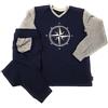 LOVABLE Pigiama da Uomo in Cotone Manica Lunga Blu M