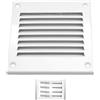 H&C VENT Ventilation Grille (White, 100 x 100 mm)