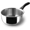Lacor - 31312 - Casseruola diritta Garinox, acciaio inox, beccuccio versatore, manico ergonomico in bachelite, 0,5 litri, adatto all'induzione, non adatto al forno, lavabile in lavastoviglie, ø12cm