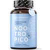 VIVAPHARMA Nootropico Naturale - 90 capsule - con Ginkgo Biloba e Bacopa Monnieri - Integratore Memoria e Concentrazione - Made in Italy