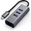 Satechi Hub USB di Tipo C 2 in 1 con Ethernet - Grigio Siderale