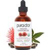 Pura D'Or Olio di ricino (118 ml) 100% puro olio naturale per crescita di peli, sopracciglia, ciglia Olio senza esano pressato a freddo per idratare e curare la pelle secca
