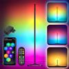 Mtutu Lampada da Terra LED 140cm Piantana da Salotto RGBIC Dimmerabile con Telecomando/APP/Regolabile Altezza/Sincronizzazione Musicale/Modalità DIY - Moderna Luce Angolare per Soggiorno y Sala Giochi
