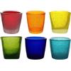 Memento Set 6 bicchierini shot/liquore, Ø 6 x H5.5 cm - in pasta di vetro 60cc (Multicolor), MM4SH