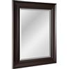 Head West Specchio da parete rettangolare con cornice espresso, 61 x 76,2 cm