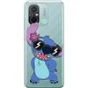 ERT GROUP custodia per cellulare per Xiaomi REDMI 12C/ REDMI 11A originale e con licenza ufficiale Disney, modello Stitch 007 adattato alla forma dello smartphone, parzialmente trasparente