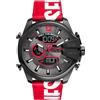 Diesel Mega Chief Orologio da Uomo Movimento Digitale o Cronografo, Acciaio Inossidabile con Cassa da 51 mm e Cinturino in Acciaio Inossidabile o in Pelle, Multicolore