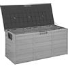 HOHAOO Scatola da giardino, 300 litri, contenitore per cuscini, per esterni, impermeabile, in plastica, per mobili da terrazza, attrezzi da giardino, accessori per piscina