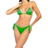 4giveness Bikini Triangolo E Slip Shiny Exchange Color Verde Donna