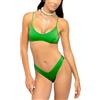 4giveness Bikini Top E Slip Shiny Exchange Color Verde Donna