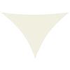 vidaXL Parasole a Vela Ombra Tenda da Sole Elegante Moderna Anti UV Giardino Frangisole Terrazza Balcone Oxford Triangolare 5x6x6 m Crema