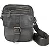 Avirex Borsello Uomo in pelle vintage Avirex Linea Bell Black BLL05