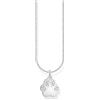 THOMAS SABO Collana con ciondolo a forma di zampa, in argento Sterling 925, KE2215-051-14, misura unica, Argento sterling, Zirconia cubica