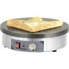 Ristosubito Crepiera tonda premium CLN Struttura in acciaio inox Piastra in ghisa Modello CCR40EP