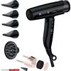GAMMA+ Asciugacapelli Ionico XCELL S, Phon Capelli Ultraleggero 290 gr con Azione Battericida Sanificante, Silenzioso, Smart Memory, Interfaccia LED, Tecnologia autopulente (Spina SCHUKO)