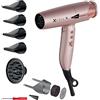 GAMMA+ Asciugacapelli Ionico XCELL S, Phon Capelli Ultraleggero 290 gr con Azione Battericida Sanificante, Silenzioso, Smart Memory, Interfaccia LED, Tecnologia autopulente (Spina SCHUKO)