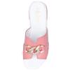 Soffice Sogno Sabot in pelle catena ornamentale e tacco 4 cm