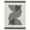Livabliss Livorno Tappeto Salotto Moderno Astratto Tappeto Soggiorno, Camera da Letto, Pranzo Moderni Tappeti Effetto Marmo, Morbido e Pelo Corto, Ampio 152x213 cm, Avorio, Grigio e Nero