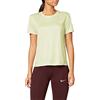 Nike W Nk Miler Top SS, T-Shirt Donna, Limelight/Reflective Silv, XS