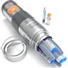 DISONCARE 74H 7 Penne Porta Insulina Termico,Borse Termiche Per Medicinali Buono Per Lunghi Viaggi,316L Borsa Frigo Insulina Maniglia Portatile-Con 2 Bottiglie(Bianco)