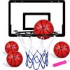 OSDUE Mini Canestro da Basket per Bambini, Mini Canestro Professionale da Basket Kit Basket da Camera Interno, Viene Fornito con 4 Palloni da Basket in Gomma e 1 Pompa, 40x26CM Mini Tabellone