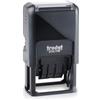Trodat Printy 4750/L7 Timbro Datario Autoinchiostrante Testo REGISTRATO, Formato Data GG MMM (in lettere) AAA, Italiano, Altezza carattere 4 mm, Impronta 41x24 mm, Cartuccia inclusa Bicolore Blu/Rosso