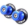 ZESIDIMO 2 pezzi M6 Nottolini per Yamaha YZF R1 R1M R3 R6 R7 R25 R125 YZFR6 YZFR1 Accessori Moto Cavalletto Alzamoto Posteriore Forcellone (Blu)