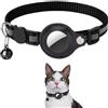 Generico Collare per gatto Airtag, compatibile con Apple Airtag, fibbia di sicurezza anti strozzamento per gatti, gatti e cani piccoli, GPS Chat airtag non inclusa (nero)