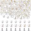 GORGECRAFT 100 Set 2 Dimensioni Grandi Rivetti di Perle Perle D'Imitazione Borchie Rotonde Bianche Vite Prigioniera Rivetto Perline Bottoni con Perni Kit per Fai da Te Vestiti Artigianali Cappelli