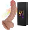 Rhomba 19.5CM Đido Xxl Analé Giganté Đido Réalistico Péne Grósso Đido Analé Fãllø Reálísticó Sīlicønè Mòrbidó Péne Réalistico per Sésso Đidlo Péne Fintó per Donné Đido Ventósa ZXSP08