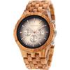 woodwear Orologio da uomo in legno, colore blu notte, beige., Bracciale