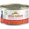 Almo Nature HFC Natural, Alimento Umido per Cani Adulti con Manzo e Prosciutto (Pacco da 24 lattine x 95g cad)