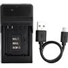 Norifon NB-6L USB Caricatore per Canon PowerShot SX530 HS, SX610 HS