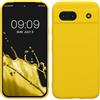 kwmobile Custodia Compatibile con Google Pixel 8a Cover - Back Case per Smartphone in Silicone TPU - Protezione Gommata - giallo radiante