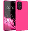 kwmobile Custodia Compatibile con Samsung Galaxy A52 / A52 5G / A52s 5G Cover - Back Case per Smartphone in Silicone TPU - Protezione Gommata - rosa shocking