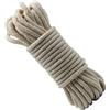 Jukway Cordoncino di Cotone Rotondo 5 mm - Corda Intrecciata con Anima in Cotone Naturale - Cavo Versatile per Cucire, Legare, Decorazioni, Artigianali Fai-da-Te - Bianco Grezzo (10 Metri)