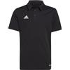 adidas Unisex - Bambini Entrada 22 Polo Shirt, Black, 15-16 Years