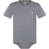Landofgenie Pigiama Intero da Body Uomo One Piece Maniche Corte Bodysuit Onesie con Cotone Bottoni Jumpsuit Grigio M