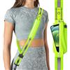 Fokia Kunbio Cintura Riflettente a LED per Passeggiate notturne, Corsa Notturna, equipaggiamento di Sicurezza, Alta visibilità, Luce LED, Cintura da Corsa per corridori, Walker, Uomo, Donna (Verde)