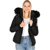 Golden Brands Selection Navahoo, caldo piumino invernale da donna, giacca corta foderata, parka, cappotto imbottito, B301 Nero XS