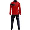 Zeus Tuta Clio Rosso-Blu Zeus Corsa Sport Uomo Staff Running jogging Allenamento Relax Calcio Calcetto Torneo Scuola Sport (XL)