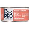 Monopro lo specialista Cat Adult Mousse Grain Free 85 gr - Salmone Monoproteico crocchette cani Cibo umido per gatti