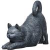 Design Toscano QL57118 Statua Gatto Giocoso Che Si Stira, Grigio