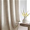 Melodieux Voile Tende per Interni per Camera da Letto Soggiorno sara Beige, 140 x 225 cm