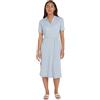 Tommy Hilfiger Donna Abito a Polo Midi Dress Maniche Corte, Blu (Breezy Blue), XS