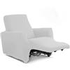 SalGiu Copripoltrona Relax Reclinabile 1 Posto Elasticizzato Antimacchia Universale (Bianco)