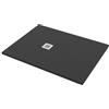 Bagnoexpert Piatto doccia 100x120 h.2 8 in marmo resina effetto pietra grafite opaco Ardesia