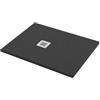 Bagnoexpert Piatto doccia 70x80 h.2,8 in marmo resina effetto pietra grafite opaco Ardesia